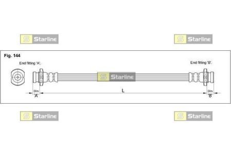 Тормозной шланг STARLINE HA ST.1062 (фото 1)