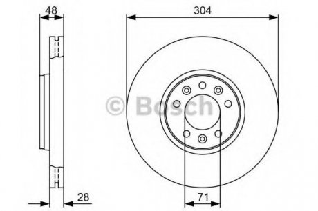 Гальмівний диск Bosch 0 986 479 C53 (фото 1)