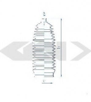 Пильовик рульового механізма GKN/Spidan 84148 (фото 1)