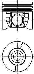 Поршень Kolbenschmidt 40 830 600 (фото 1)