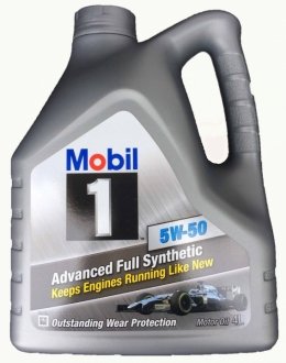 MOBIL1 4л FS 5W-50 Синтетика ACEA A3, B3, A3, B4, API SN, CF, VW501 01, 505 00, MB-Approval 229.3MB-Approval 229.1, BMW High Performance Diesel Oil, Lexus LFA Service Fill MOBIL MOBIL9458 (фото 1)