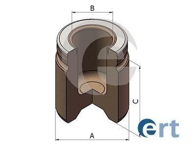 LANCIA Поршенек суппорта THEMA 3.0 D 11-14, THEMA 3.0 D 11-14, CHRYSLER 300 C 2.7 07-12, 300 C Touring 3.5 04-10 ERT 151491-C (фото 1)