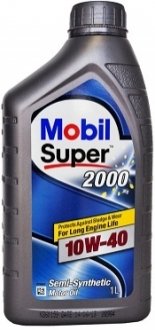 1л Super 2000 10W-40 Полусинтетика ACEA A3, B3, MB-Approval 229.1, VW501 01, 505 00 MOBIL MOBIL4144 (фото 1)