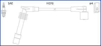 OPEL Провода высокого напряжения Aistra F,Corsa B,Vectra A/B HITACHI 134234 (фото 1)