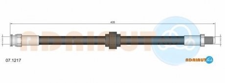 CITROEN Шланг тормозной пер.Visa, PEUGEOT 205, 309, 505 ADRIAUTO 07.1217 (фото 1)