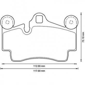 Гальмівні колодки задні Audi Q7 / VW Touareg / Porsche Cayenne Jurid 573227J (фото 1)