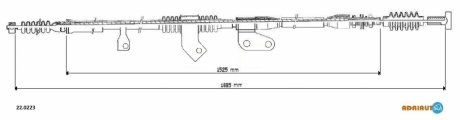 MAZDA Трос ручного тормоза лев.626 комби 87- ADRIAUTO 22.0223 (фото 1)