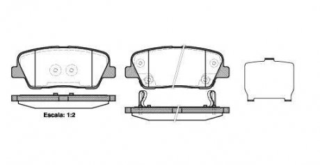 Гальмівні колодки дискові HYUNDAI, KIA Santa Fe, Gen ROAD HOUSE 2127402 (фото 1)