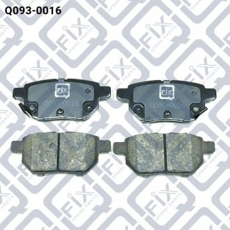 КОЛОДКИ ГАЛЬМІВ ЗАДН ДИСК TOYOTA AURIS 07-, IQ 09-, Q-FIX Q0930016