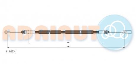 Трос зупиночних гальм ADRIAUTO 11.0263.1 (фото 1)