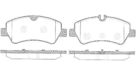 Комплект тормозных колодок, дисковый тормоз WOKING P14213.00 (фото 1)