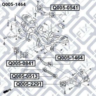 САЙЛЕНТБЛОК ЗАДН Тяги MAZDA 3 BK 2003-2008 Q-FIX Q0051464