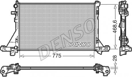 Радиатор Master, Movano, NV400 "10>> Denso ="DRM23112" (фото 1)