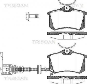 Колодки гальмівні для дискових гальм Triscan 8110 29036 (фото 1)