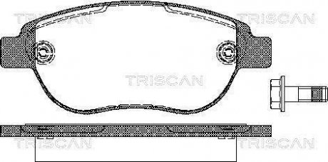 Колодки гальмівні для дискових гальм Triscan 8110 28022 (фото 1)