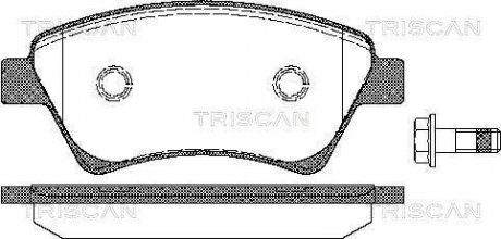 Колодки гальмівні для дискових гальм Triscan 8110 25020 (фото 1)