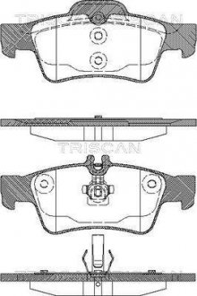 Колодки гальмівні для дискових гальм Triscan 8110 23036 (фото 1)