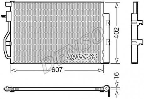 Радиатор кондиціонера General motors Denso DCN15008 (фото 1)
