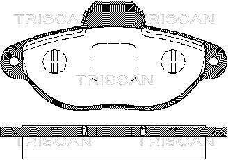 Колодки гальмівні для дискових гальм Triscan 8110 15025 (фото 1)
