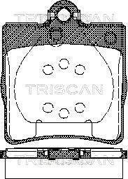 Колодки гальмівні для дискових гальм Triscan 8110 23018 (фото 1)