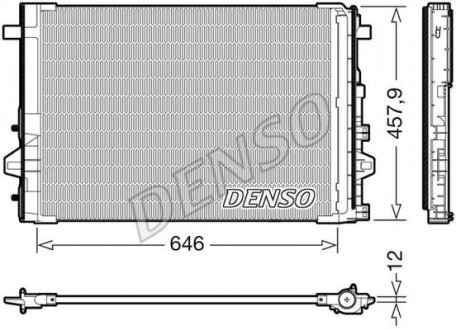 Радіатор кондиціонера Mercedes Benz Denso DCN17059 (фото 1)