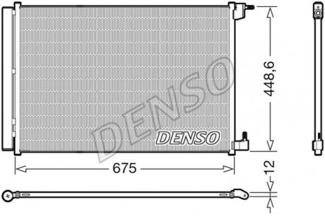 Радіатор кондиціонера Mercedes Benz Denso DCN17060 (фото 1)