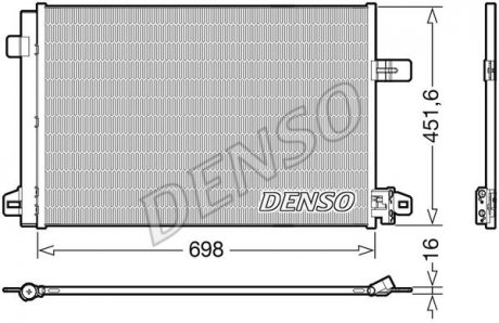 Радиатор кондиціонера Volkswagen Denso DCN32028 (фото 1)