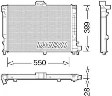 Радиатор основний General motors Denso DRM25010 (фото 1)