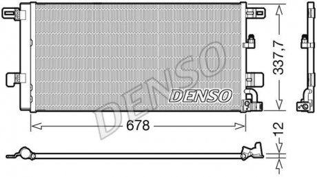 Радиатор кондиціонера Volkswagen Denso DCN02001 (фото 1)