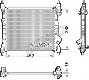 Радиатор основний General motors Denso DRM15014 (фото 1)