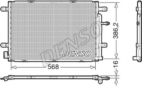 Радиатор кондиціонера Volkswagen Denso DCN02039 (фото 1)