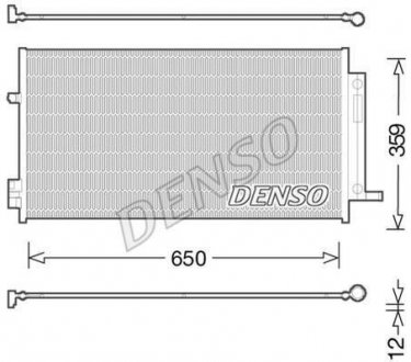 Радиатор кондиціонера Chrysler Denso DCN06016 (фото 1)