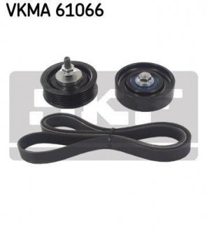 Комплект поліклиновий (ремінь+ролики) SKF VKMA 61066 (фото 1)