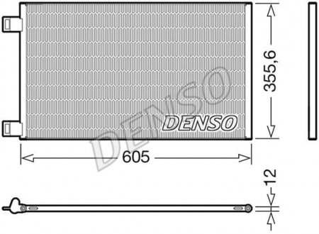 Радиатор кондиціонера Renault Denso DCN23041 (фото 1)