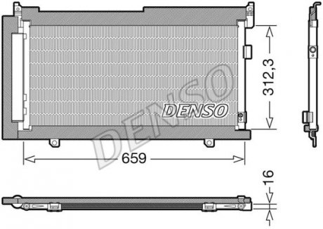 Радиатор кондиціонера Subaru Denso DCN36006 (фото 1)