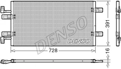 Радіатор кондиціонера Nissan Denso DCN20019 (фото 1)