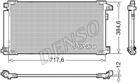 Радиатор кондиціонера Toyota Denso DCN50061 (фото 1)