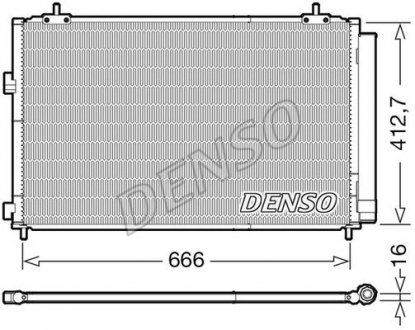 Радіатор кондиціонера Toyota Denso DCN50059 (фото 1)