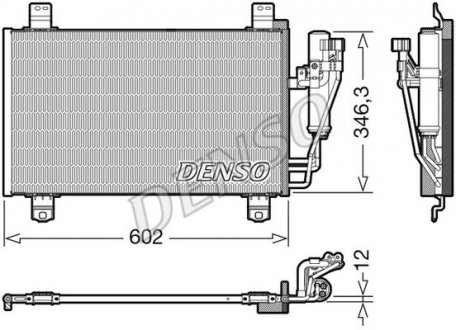 Радиатор кондиціонера Mazda Denso DCN44017 (фото 1)