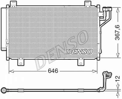 Радиатор кондиціонера Mazda Denso DCN44012 (фото 1)
