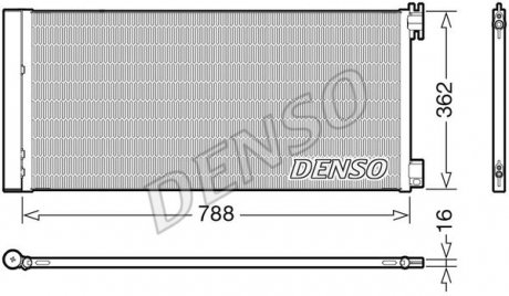 Радиатор кондиціонера Opel Denso DCN23042 (фото 1)