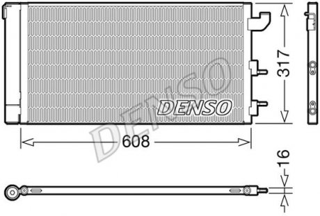 Радіатор кондиціонера Fiat Denso DCN09144 (фото 1)