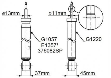 Амортизатор газомасляний MONROE G1220 (фото 1)