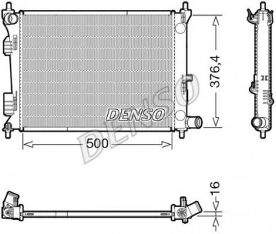 Радиатор основний Hyundai Denso DRM41017 (фото 1)