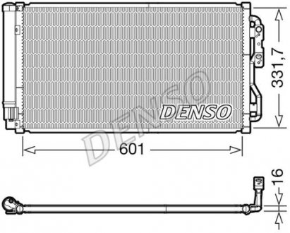 Радіатор кондиціонера Bmw Denso DCN05033 (фото 1)