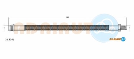 Шланг тормозной ADRIAUTO 35.1245 (фото 1)