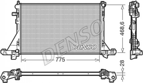 Радіатор основний Nissan Denso DRM23093 (фото 1)