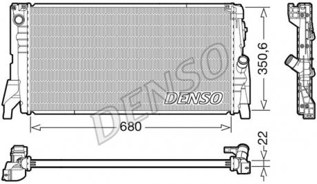 Радиатор основний Bmw Denso DRM05118 (фото 1)