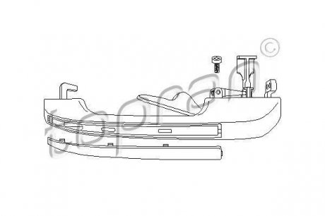 Ручка дверей TOPRAN 104178 (фото 1)