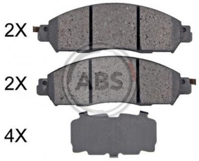 Гальмiвнi колодки дисковi A.B.S 35128